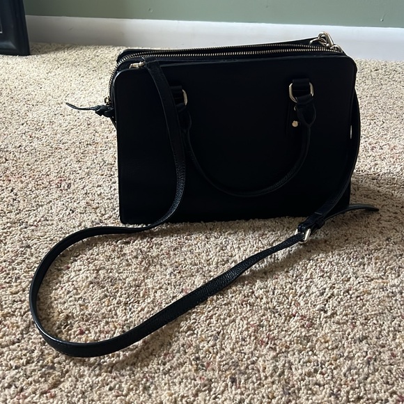 Black Kate Spade purse and matching wallet - Picture 3 of 9